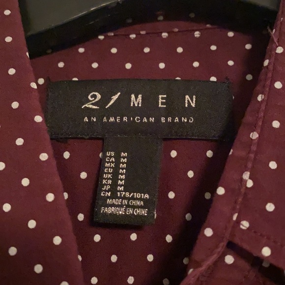 Polka dot button downs (sold together) - Picture 2 of 3